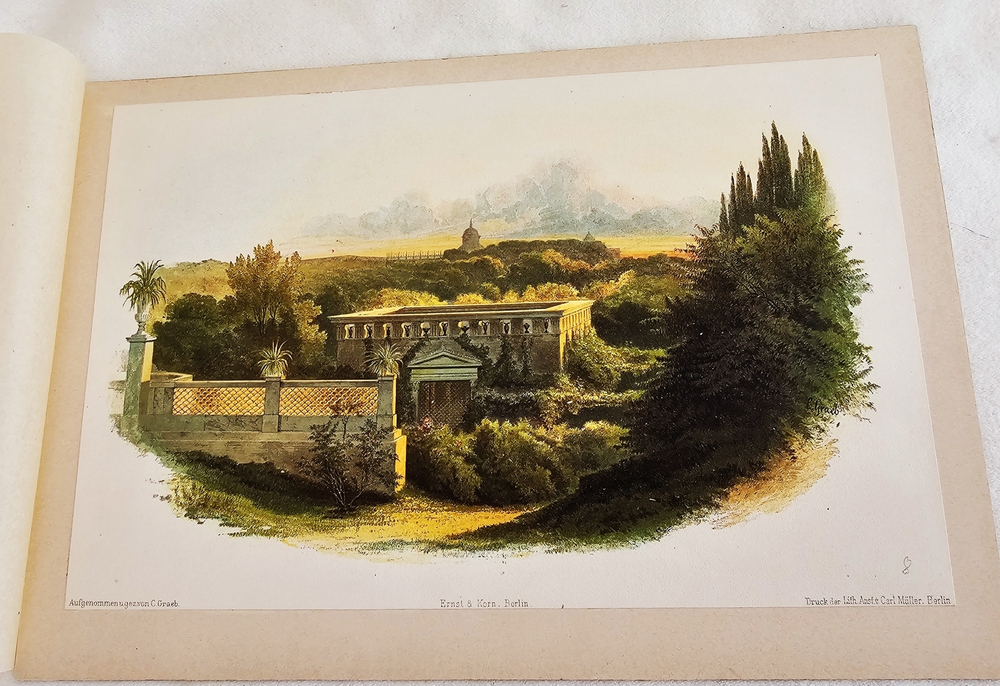 [Грэб К. Архитектурные и ландшафтные изображения Сан-Суси и его окрестностей. По акварелям Карла Грэба] [Graeb C. Architektonisch-Landschaftliche Darstellungen von Sans-Souci und Umgebung. - Nach Aquarellen von Carl Graeb. Im reichsten Farbendruck von S