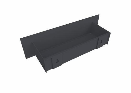 Полка-органайзер с одной секцией Loco 30 (графит)