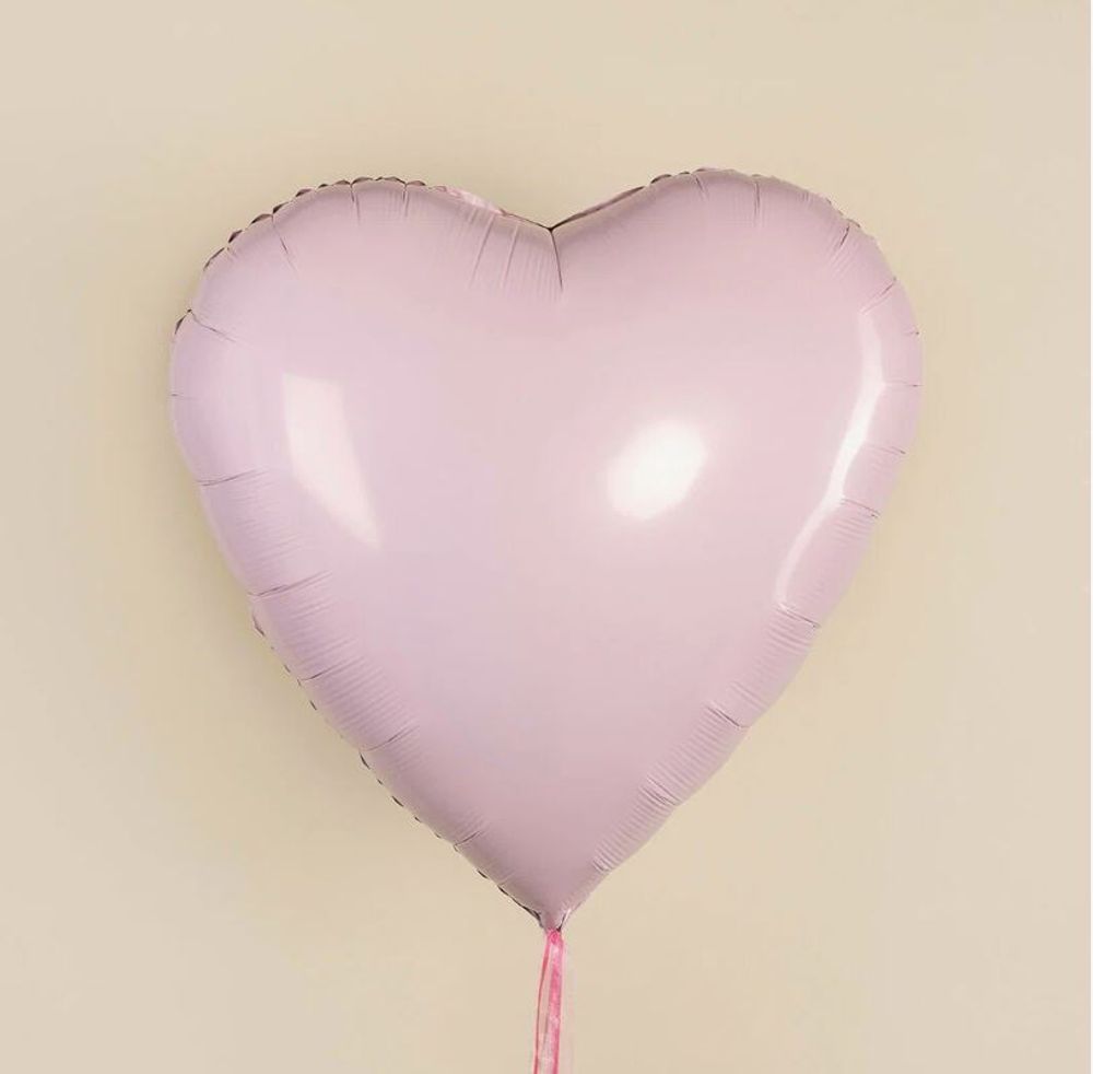 Ag Шар 36'' / 91 см сердце роза пыльная (БГ-150)