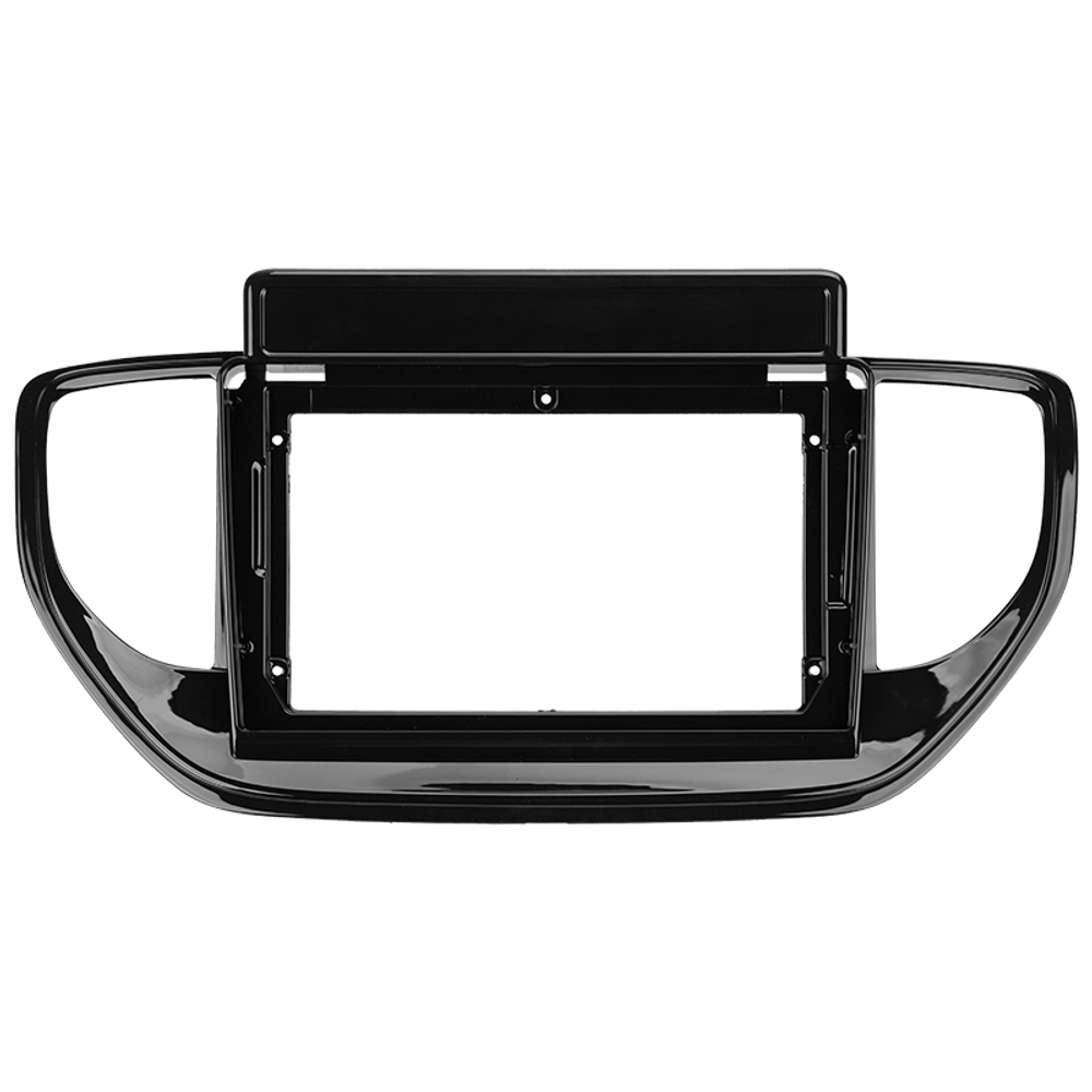 Комплект рамки с разъёмами 9" Hyundai Solaris 2020+ (со штатной навигацией) черная - Car-Smart 7118