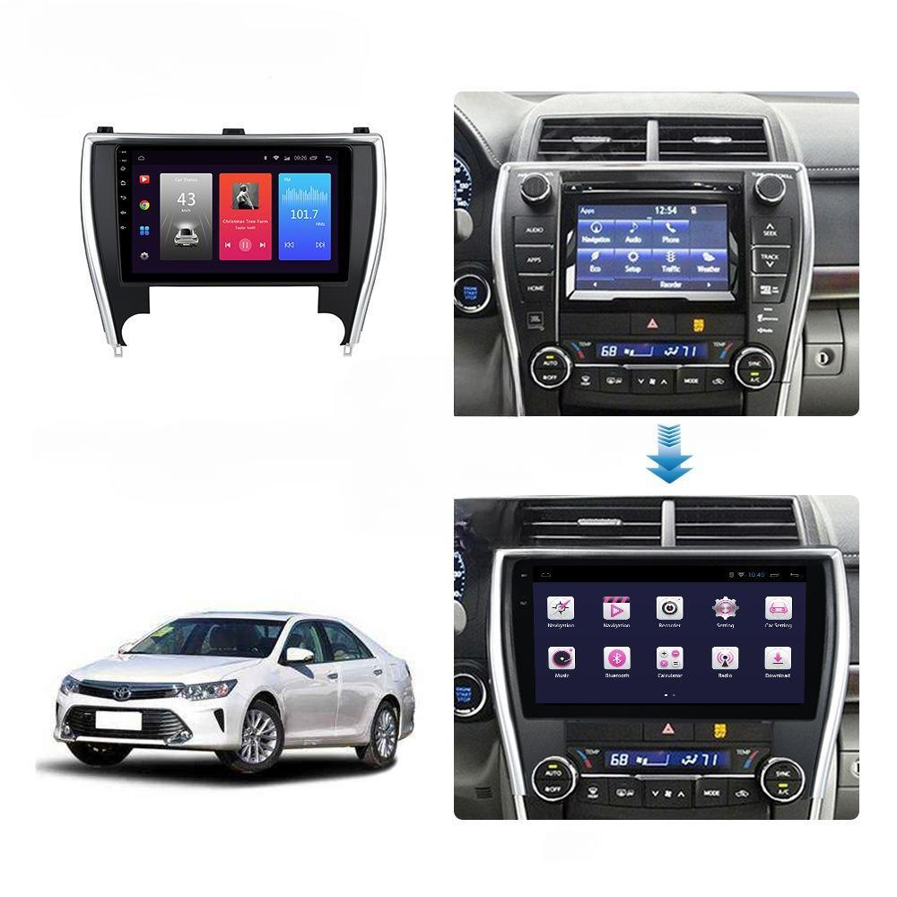 Магнитола для Toyota Camry 2014-2018 (USA) - Carmedia SF-1608A QLed, Android 12, TS10, CarPlay, 4G SIM-слот