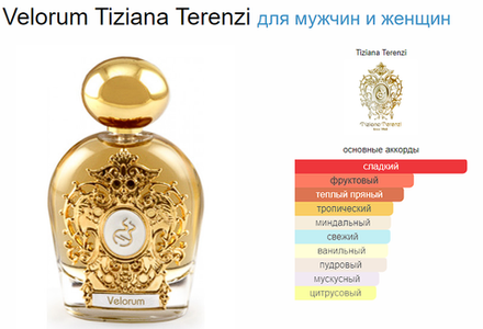 Tiziana Terenzi Velorum assoluto extrait de parfum 100 ml (duty free парфюмерия)