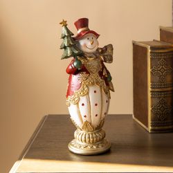 ФИГУРКА "СНЕГОВИК" 10,5*8*23 СМ