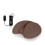 Попка и вагина Vivid Raw Bootylicious с вибрацией (Цвет: коричневый)