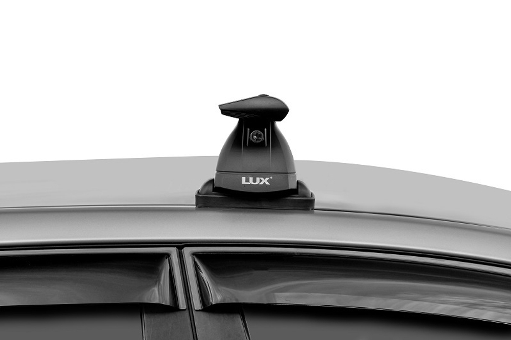 Багажник на крышу LUX с дугами 1,1м аэро-трэвэл (82мм) для Mazda хэтчбек 5д 2007-2014(арт.846042+793174+790289)