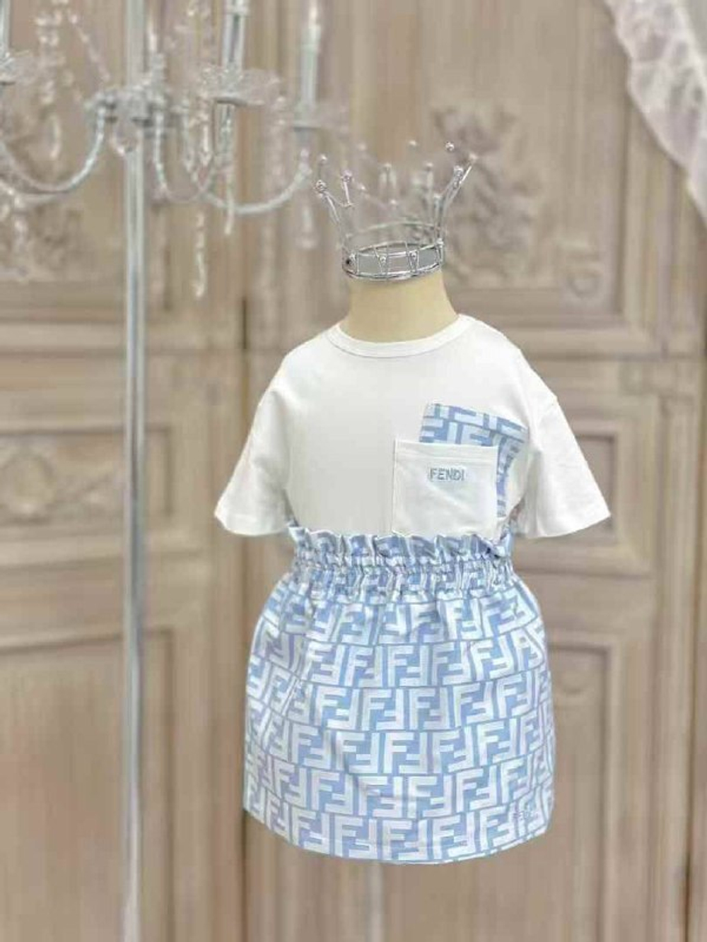 Детский комплект с юбкой FENDI