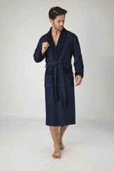 Халат  мужской облегченный  20695 синий Nusa Турция