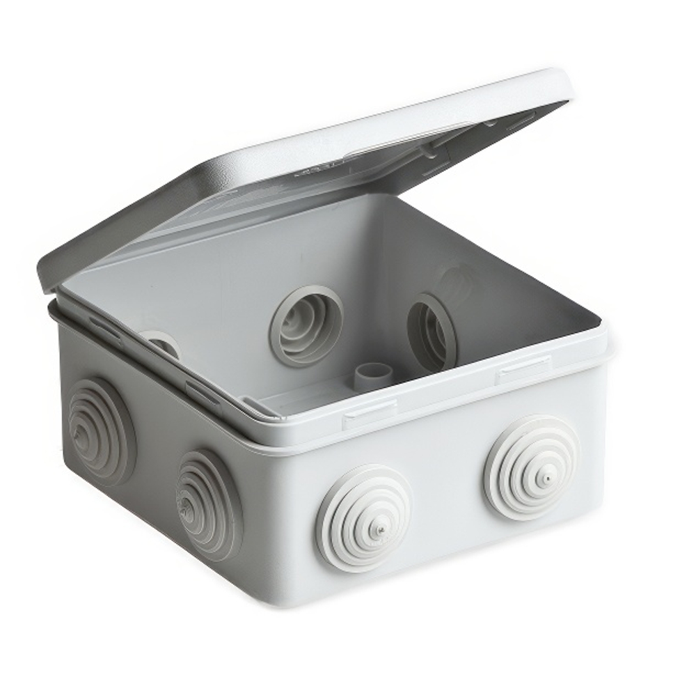 Коробка распаячная ОП 65х65х50мм 4вх IP54 инд. штрихкод TDM