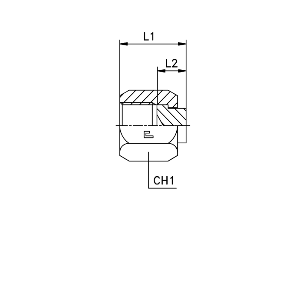 Заглушка V (Г) ORFS 1.7/16