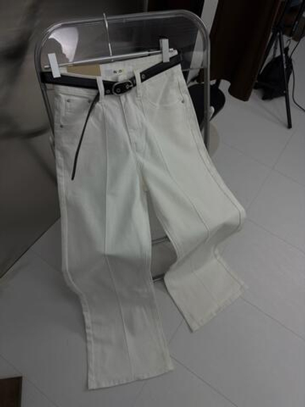 Брюки джинсовые женские арт. 73539-3 цвет "белый"