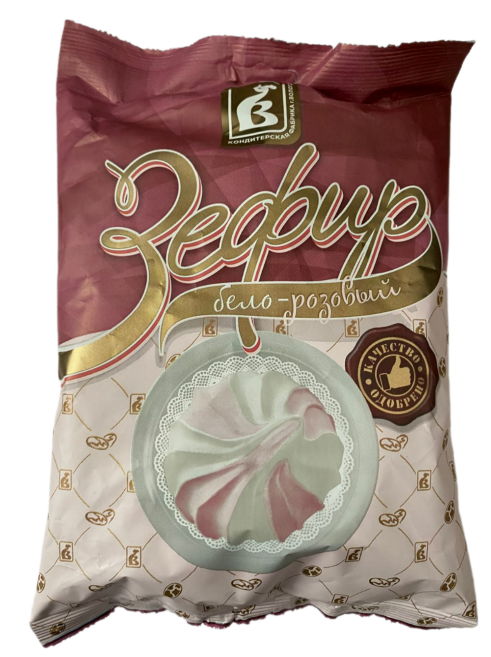 Зефир неглазированный Бело-розовый, 250 г