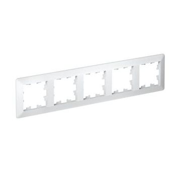 Рамка 5-м AtlasDesign Air бел./дым. бел. SE ATN220105