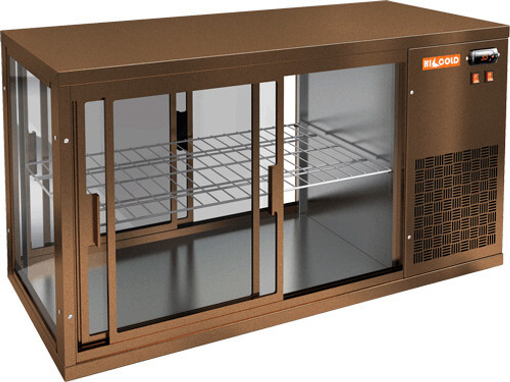 Витрина холодильная HICOLD VRL 900 R Brown
