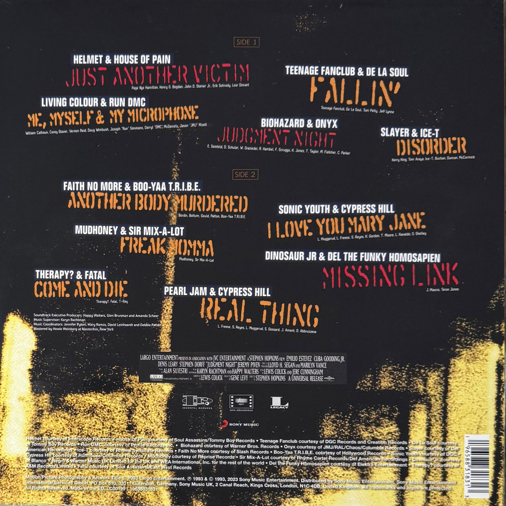 Judgment Night - Music From The Motion Picture (Европа 2023г.) Red