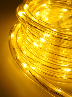 Гирлянда светодиодная "ДЮРАЛАЙТ", D 7мм, 100 LED, теплый белый, 5м, GS IP44, 31V, 25W, адаптер MAG-G023-100