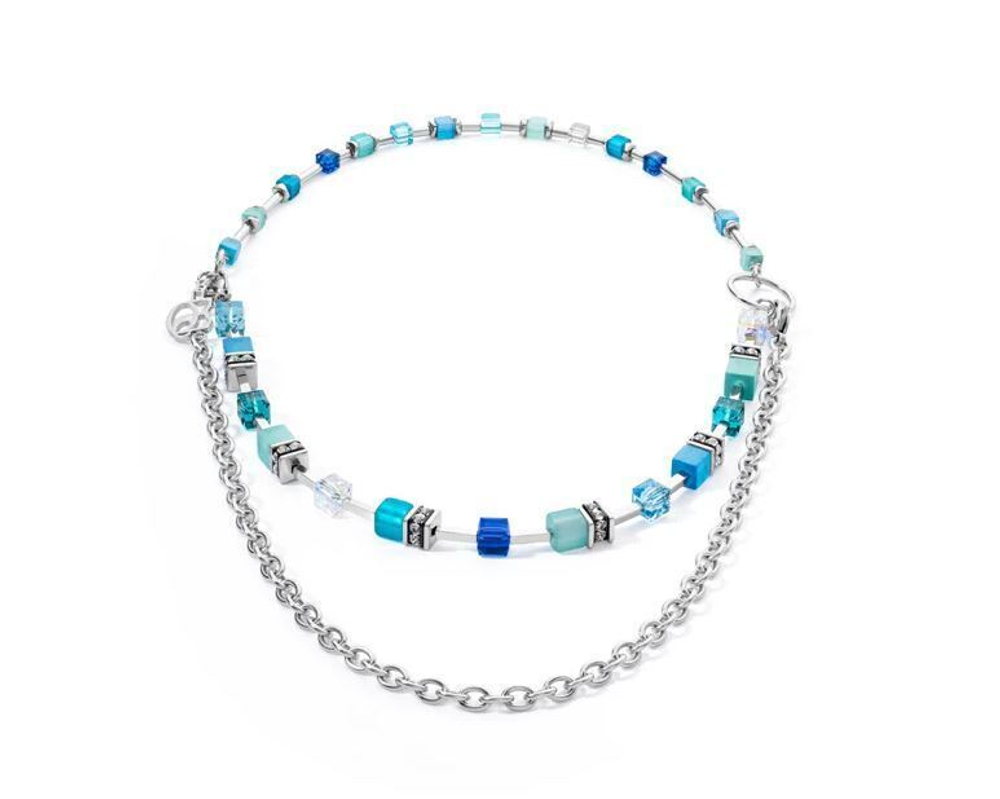 Колье-трансформер 4-in-1 Coeur de Lion Turquoise 4715/10-0600