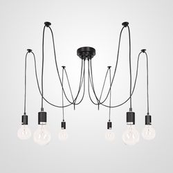 Люстра Spider Black L6 Imperiumloft By Imperiumloft