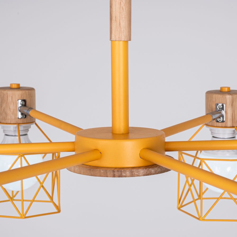 Потолочная люстра CORF B3 Yellow 6 lamps