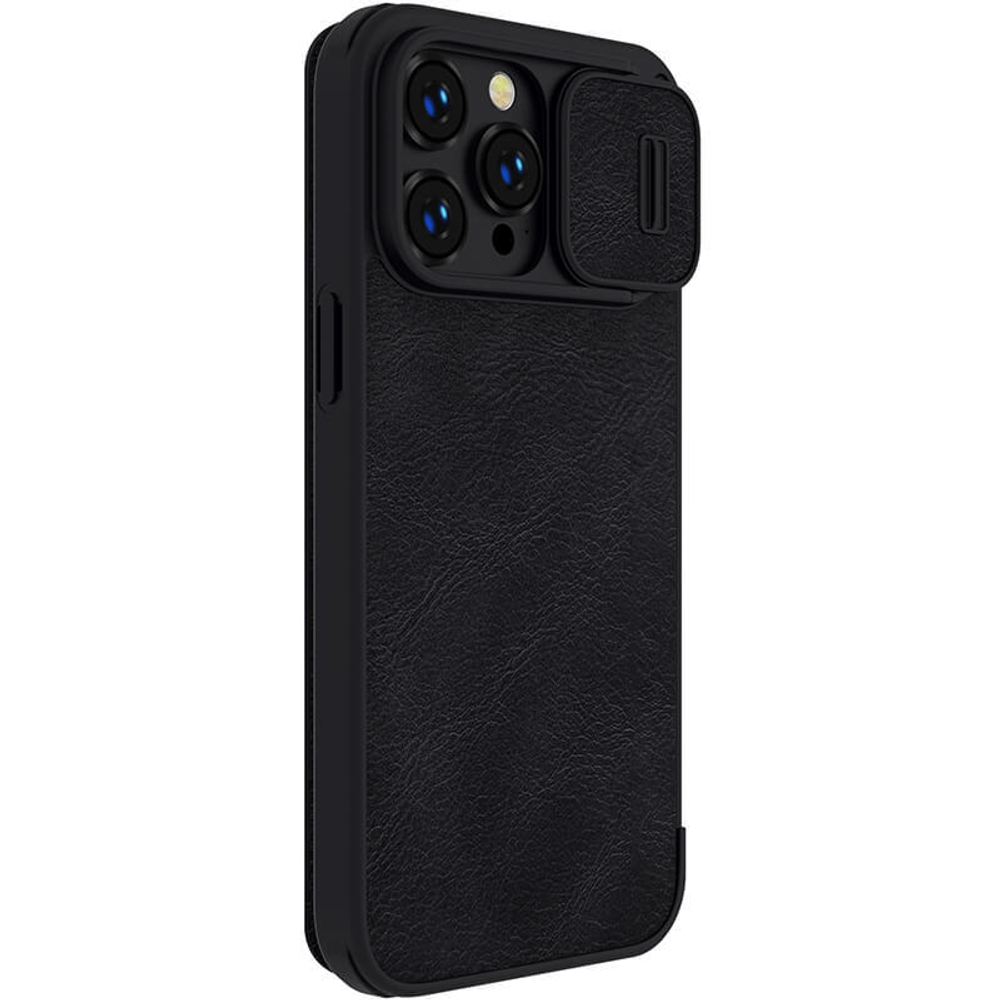 Кожаный чехол-книжка Nillkin Leather Qin Pro c защитой камеры для iPhone 14 Pro