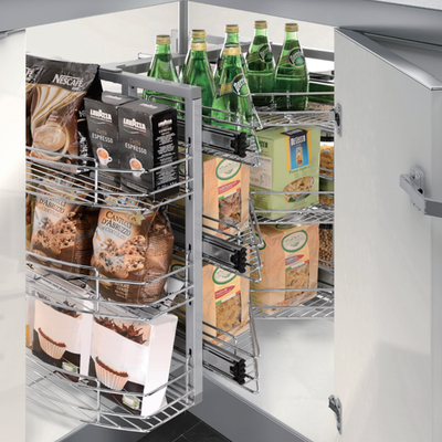 270° Вращающийся выдвижной угловой блок для хранения, 785x785x(650-750) мм