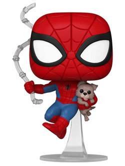 Фигурка Funko POP! Bobble Marvel Spider-Man with Sandwich the Dog (Exc) (1449) 85244