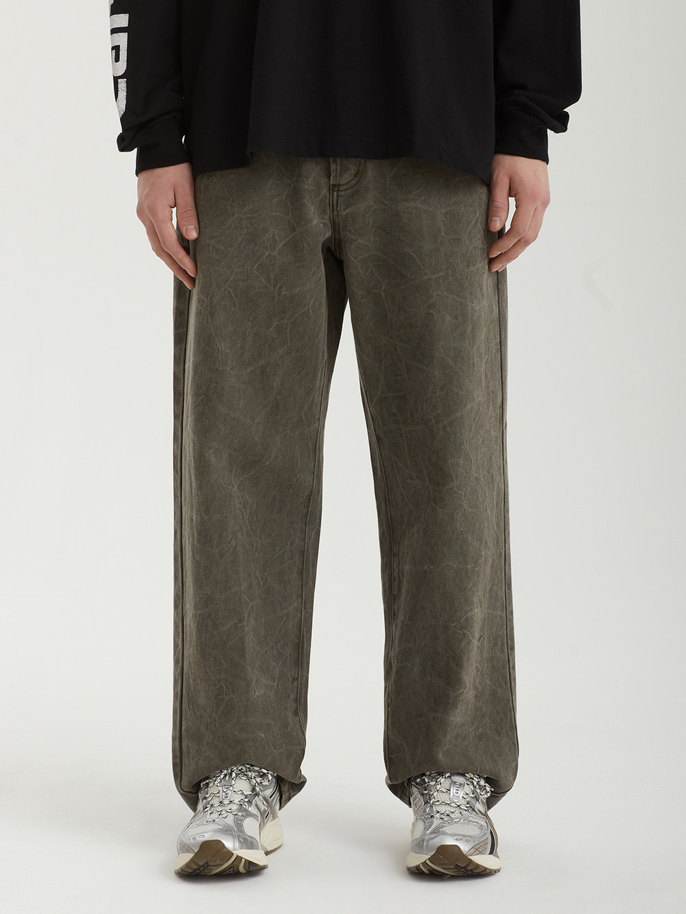 Мужские Джинсы Classic Wrinkle Baggy