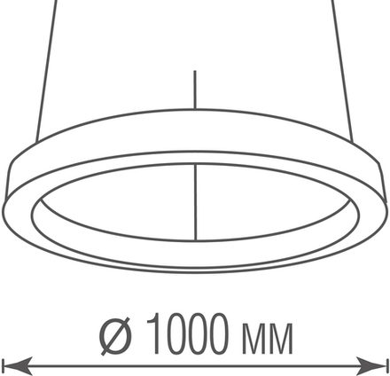 Подвесной светодиодный светильник 90Вт 3000К