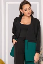 Жакет "На стиле" (блэк/грин) Б5071 LT Collection