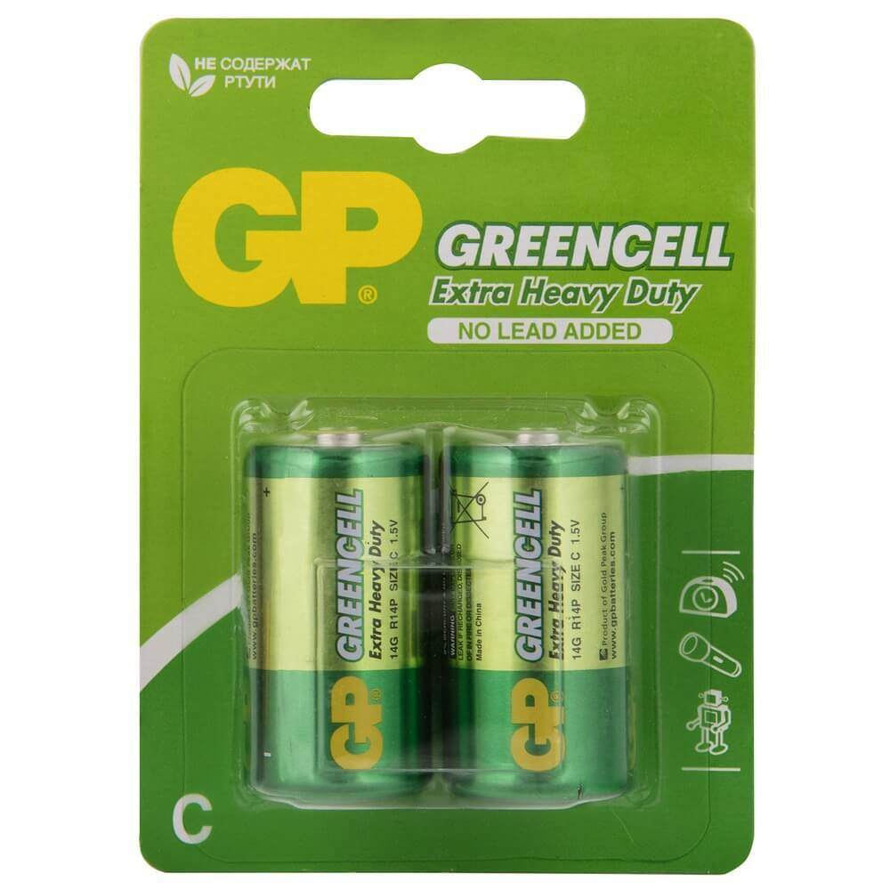 Батарейка R14 GP Extra Greencell (1шт.)