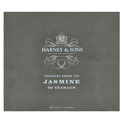 Harney & Sons, Ароматный зеленый чай, жасмин, 50 пакетиков, 90 г (3,17 унции)