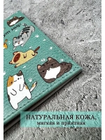 Обложка на паспорт с принтом кожа