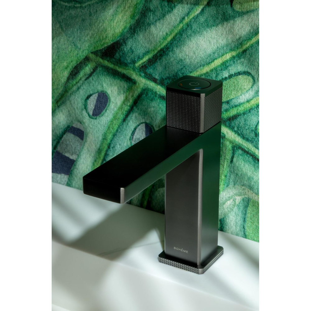 Смеситель автоматический для раковины Boheme Quad 159-GM Gun Metal