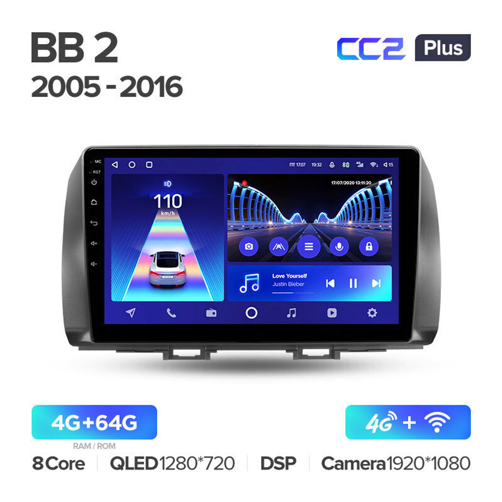 Teyes CC2 Plus 10.2" для Toyota bB 2005-2016