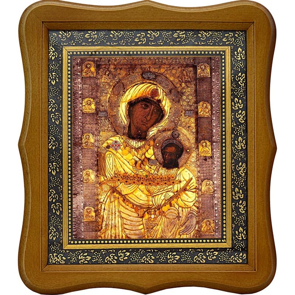 Иверская икона Божьей Матери. Копия афонской иконы на холсте.