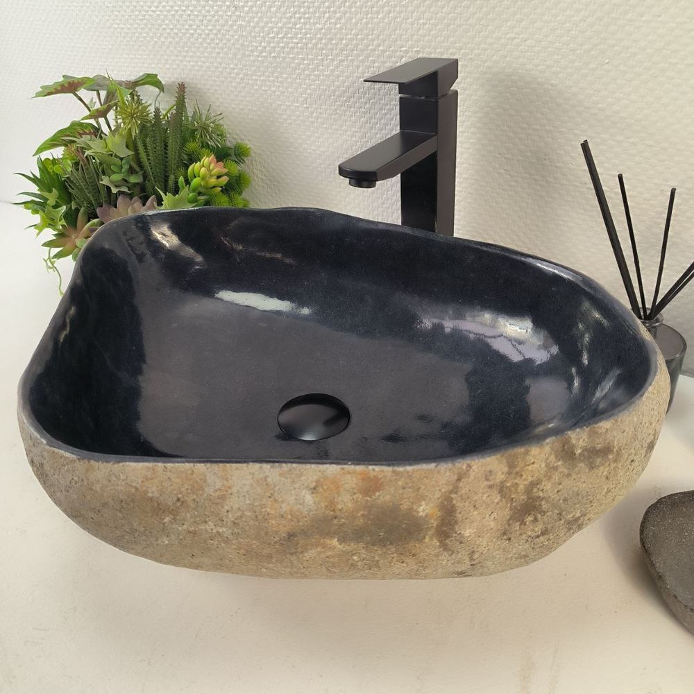 Раковина из речного камня RS-65234 56*41*15 0862