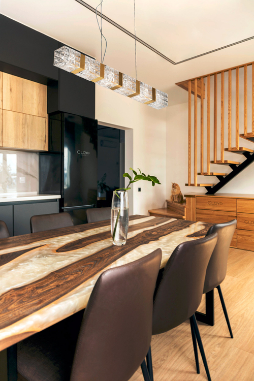 Подвесной светильник Cloyd CORUND-A P6 / шир. 86 см - латунь (арт.10680)