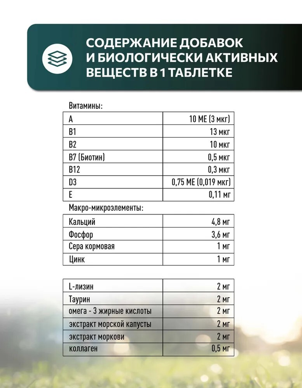 Vita+ мультивитаминное лакомство для кошек "Здоровая кожа и красивая шерсть", 45 г