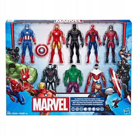 Фигурки Hasbro Marvel Avengers Ultimate Protection - Набор из 8 фигурок супергероев - Хасбро E4252