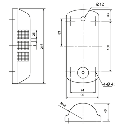 Светосигнальная лампа INNOCONT TFL50B-024-RYG