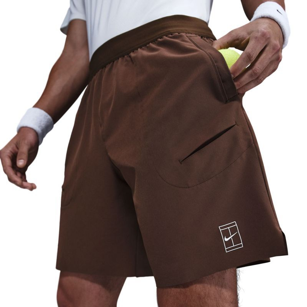 Теннисные шорты Nike Court Advantage Dri-Fit 8in - cacao wow/white