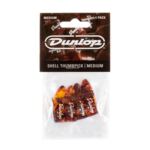Dunlop 9022P Plastic Thumbpick Shell 4Pack