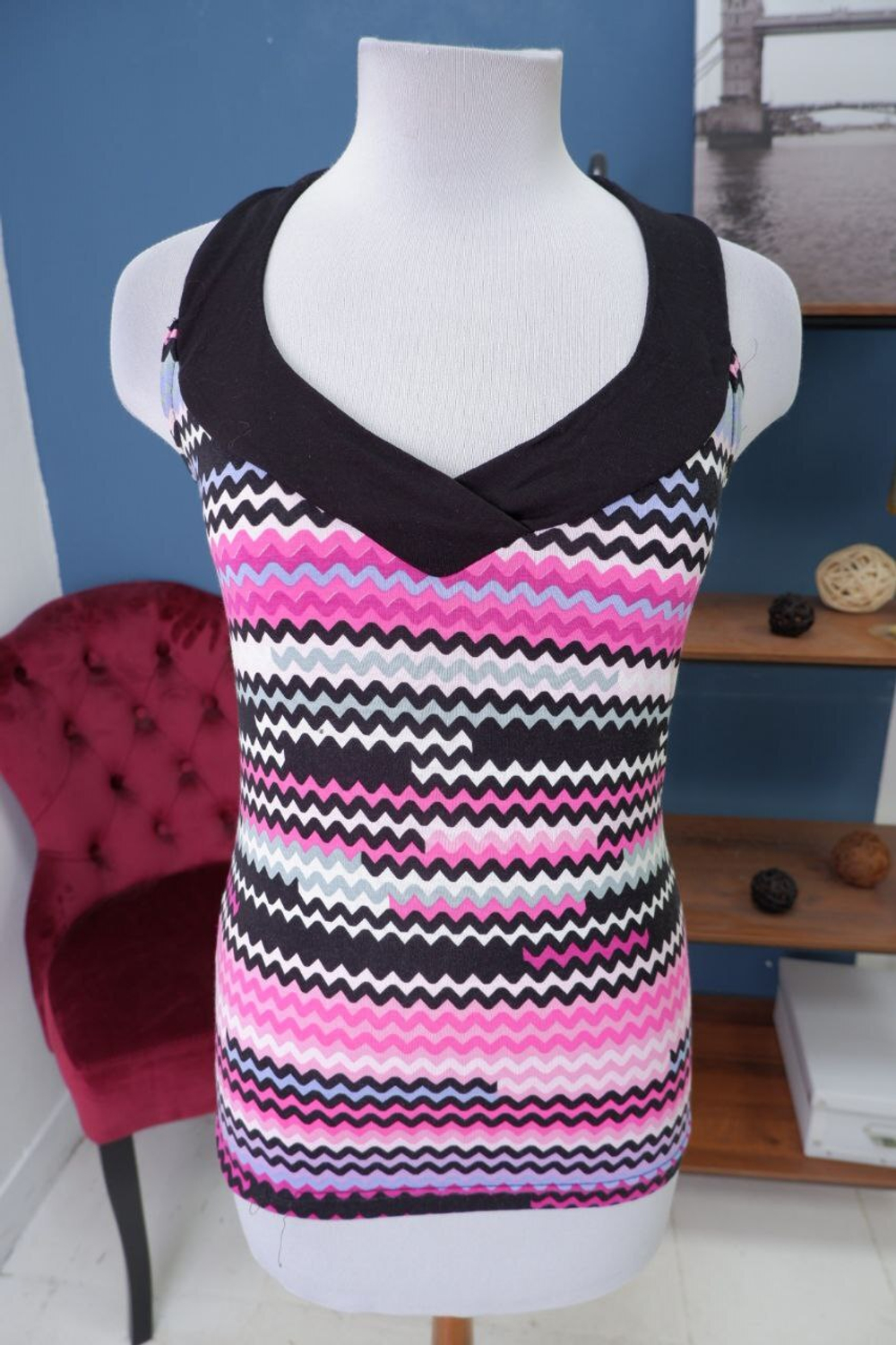 Топ Cariba  с принтом 44 размер