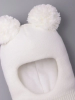 Шапка шлем детская зимняя вязаная