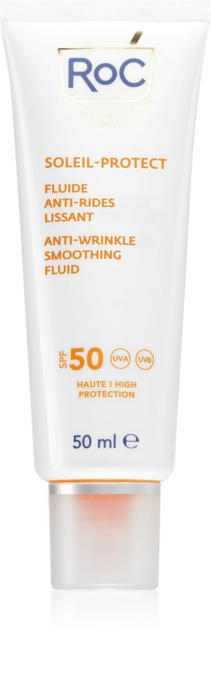 RoC легкая антивозрастная защитная жидкость для кожи Soleil Protexion+ Anti Wrinkle Smoothing Fluid