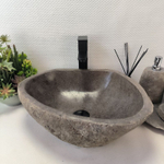 Раковина из речного камня RS-63591 (45*40*15) 0122