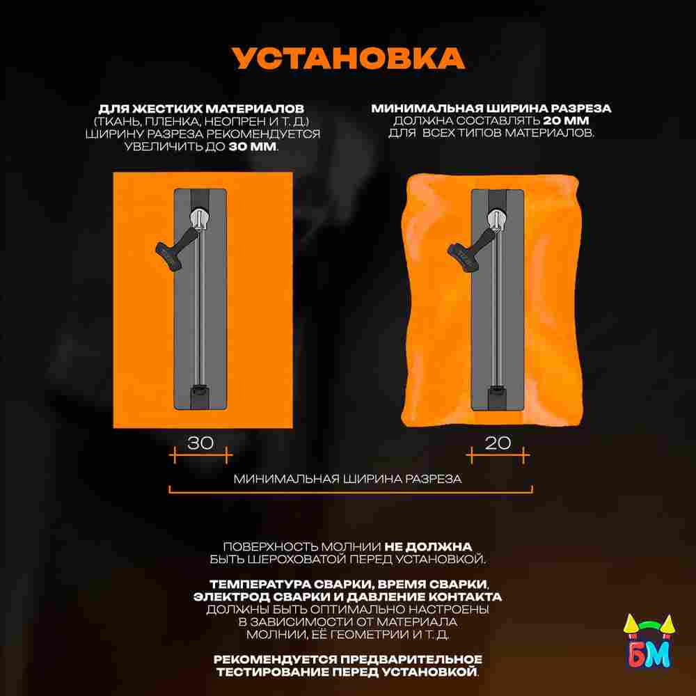 Герметичная водонепроницаемая молния TIZIP (ТИЗИП) SUPERSEAL, 55 см, 30 шт.