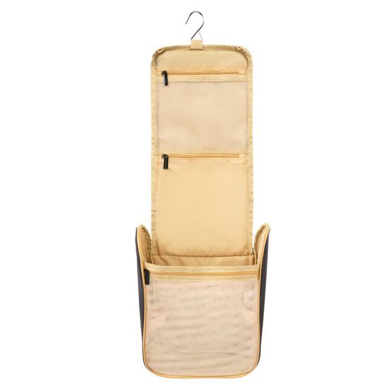 Несессер Torber, дорожный, чёрный/бежевый, полиэстер 300D ткань катионик, 27 х 22 х 11см