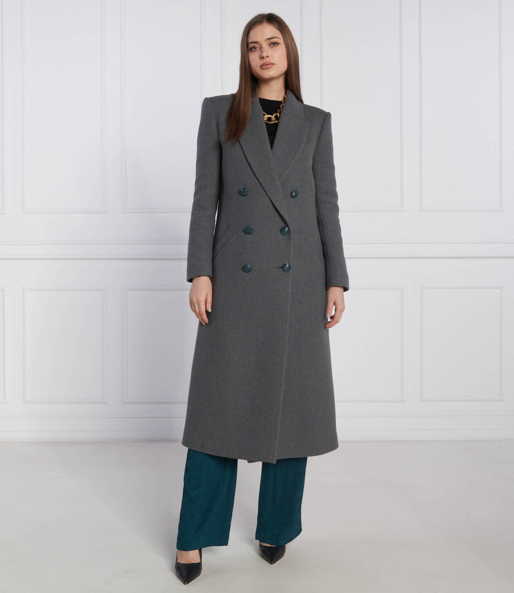 Хлопковое пальто Patrizia Pepe - серый(2O0014 A175)