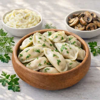 Вареники c картофелем и грибами / 500 г
