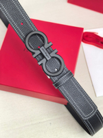 Ремень из зернистой телячьей кожи